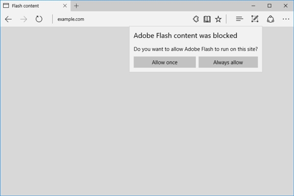 微软Edge浏览器将默认阻止Flash运行 互联网 微新闻 第1张