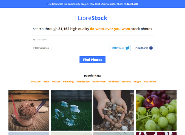 一键搜索3万免费图片的神器LIBRESTOCK IT业界 第1张