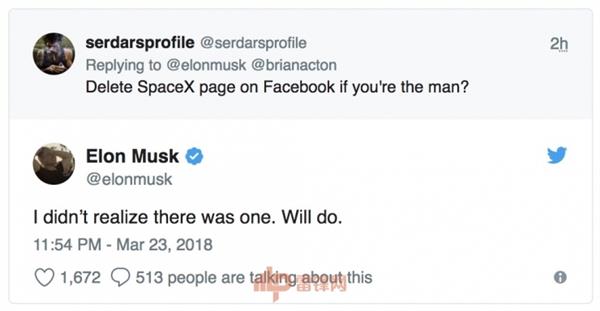马斯克真男人，真把SpaceX和特斯拉的FB页面删了 IT业界 第1张