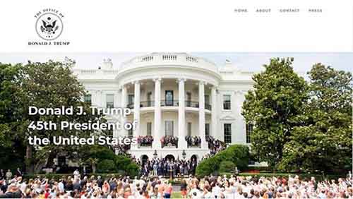 美国总统特朗普正式上线个人网站-副业之路
